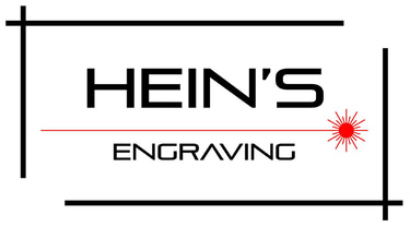 Hein's Laser Engraving, Cutting, Designing, Heins logo