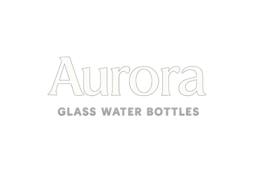 Aurora Glass Water Bottle logo