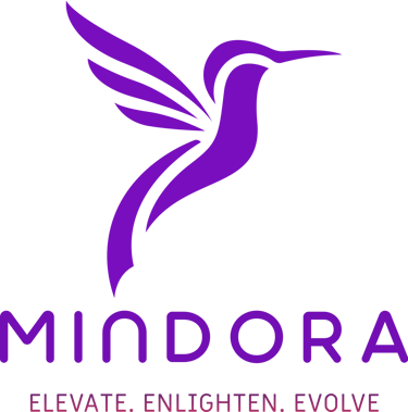 Mindora - Elevate. Enlighten. Evolve logo