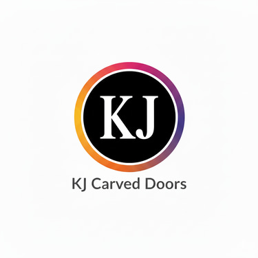 kj carved doors logo