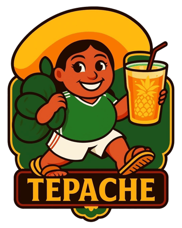 Tepatche.in Mexican drink with an indian Twang logo