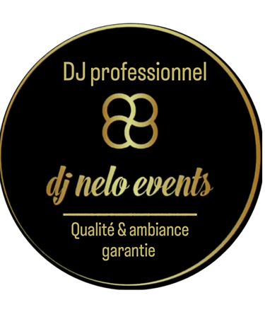 Services évenementiels, DJ mariage, DJ comité des fêtes, entreprise par DJ NELO EVENTS logo