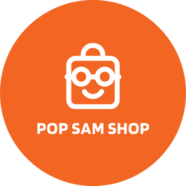 pop sam shop destockage de vêtements chaussures et divers logo