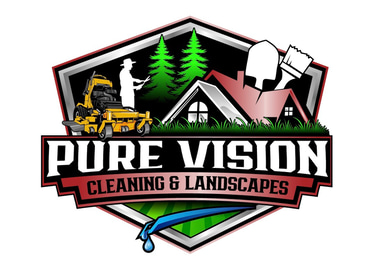 pure vision cleaning & landscapes logo