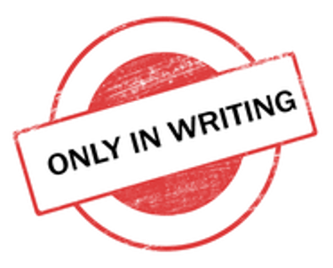Only In Writing logo