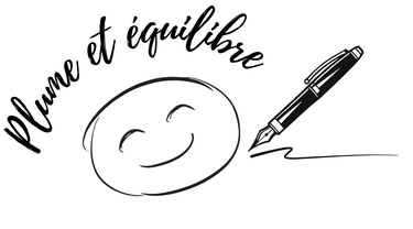 Plume et équilibre logo