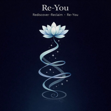 Re-YoU — “Rediscover Yourself and Step Into a New Chapter of Life” (tag line) logo