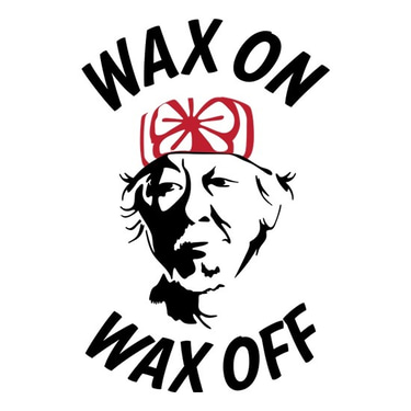 Wax on Wax off Car Detailing logo
