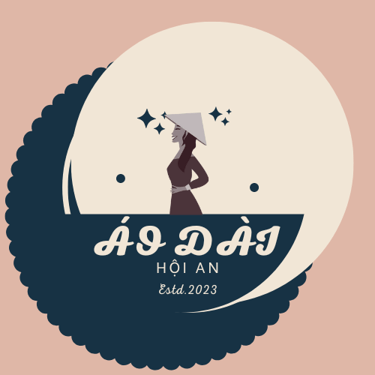 Ao Dai traditional costume rental and sale service. logo
