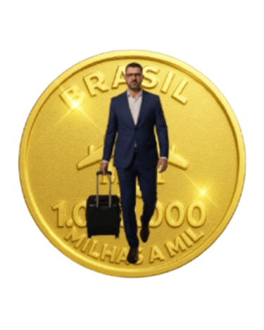 Milhas A Mil, mentoria e gestão de milhas aéreas, geração de renda extra. logo