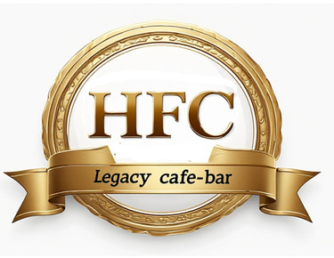 HFC cafe-bar fast foood, churrasco, grelhados e gelados. logo