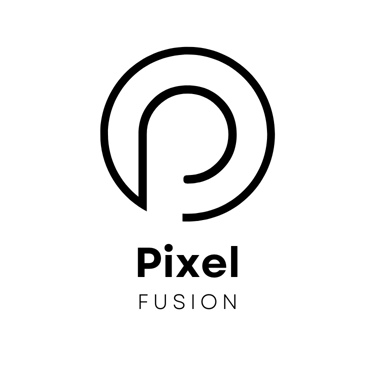 Pixel fusion logo