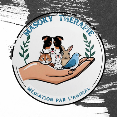 Masoky Thérapie, entreprise de médiation par l'animal pour tous logo
