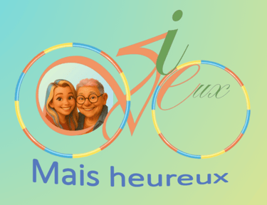 Vieux mais heureux logo