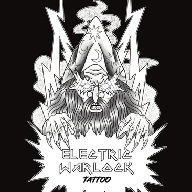 Electric Warlock Tattoo logo