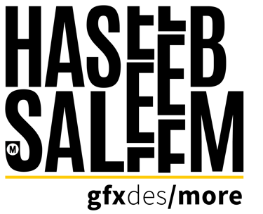 Haseeb Saleem graphics designing logo packag branding display stands 3d visualizer video editor story board artist info graphics animtion logo