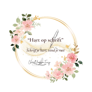 Hart op schrift logo