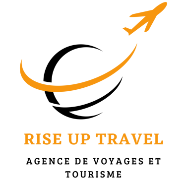 Rise up travel logo