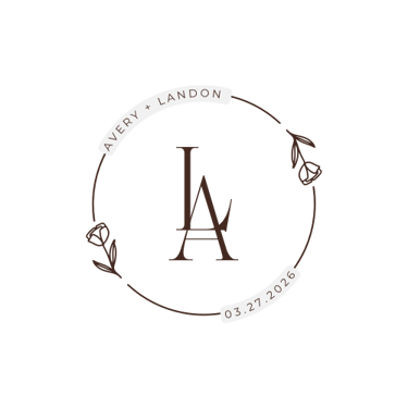 Avery and landon wedding logo