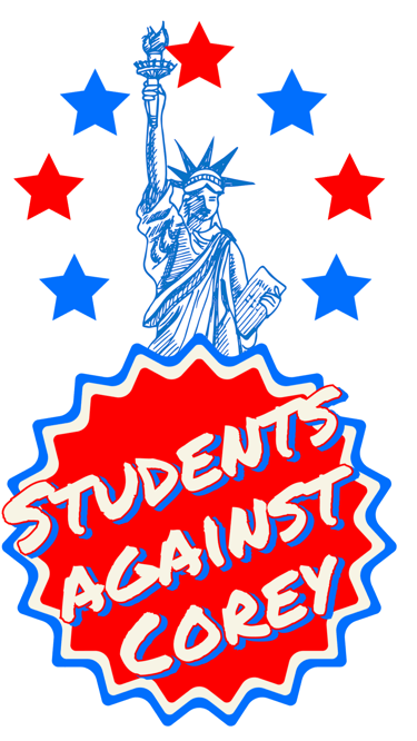Stuents against corey logo
