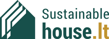 Modulinių namų gamyba. logo
