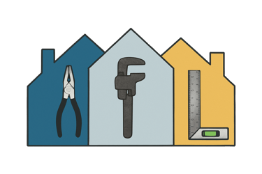 P & E Property Solutions logo