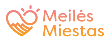 Meilės miestas/the city of love logo