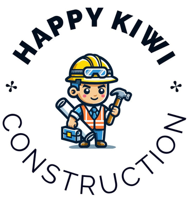 happy kiwi construction logo