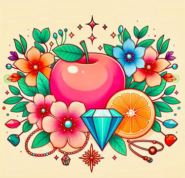 Apples & Oranges Jewelry and Apothecary logo
