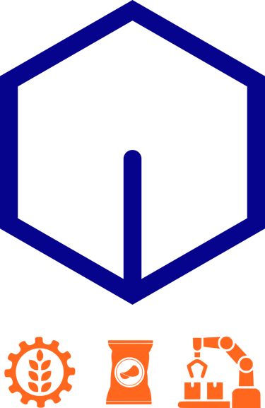 System integration of food processing, packaging, and automation for food processing industry logo