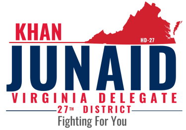 Junaid Khan for VA logo