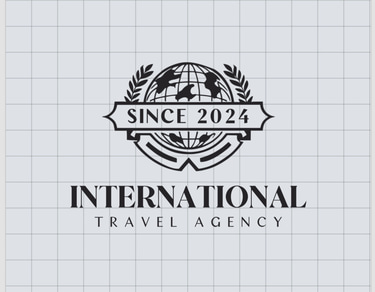 International travel agency logo