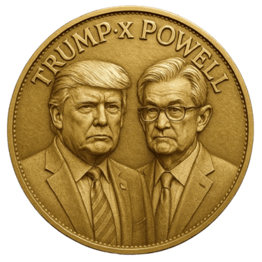 Trump X Powell logo