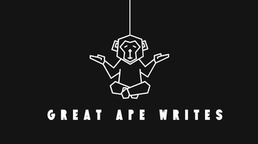 Great ape writes logo
