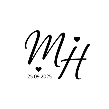 Hanine and Mhamad wedding logo