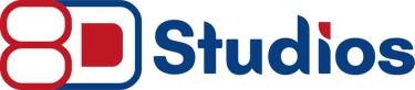 8D Studios logo