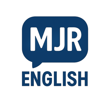 MJR English logo