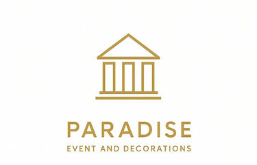 Paradise events and decoration logo