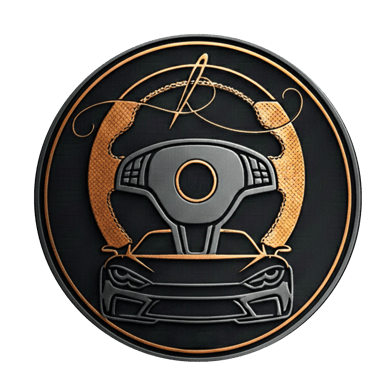 Autó kormány bőrözése logo