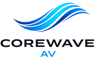 CoreWave AV logo