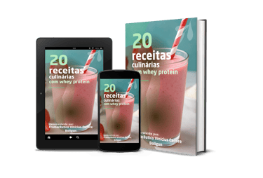 20 receitas com whey protein logo