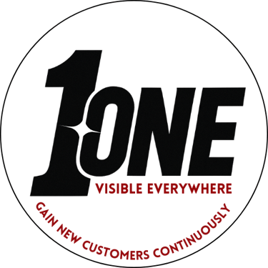 1ONE - Turning visibilty into new customers consistently! Growth with 1ONE Marketing. logo