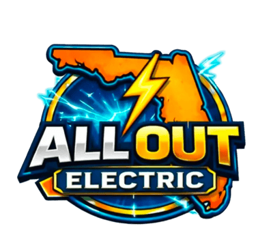 All Out Electric logo