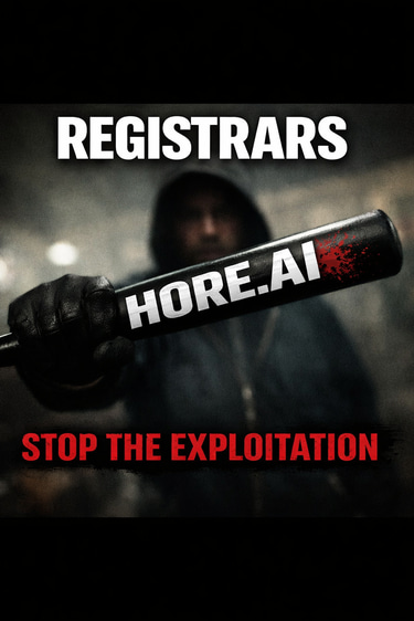 www.hore.ai | how other registrars exploit logo