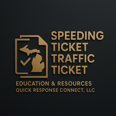 Michigan Speeding Ticket.com = Quick Response Connect, LLC logo
