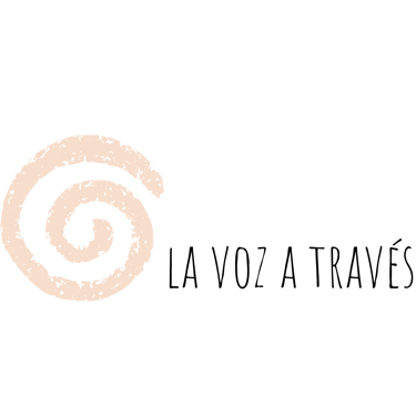 La voz a través logo