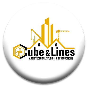 cube and lines architectural studio & constructions logo
