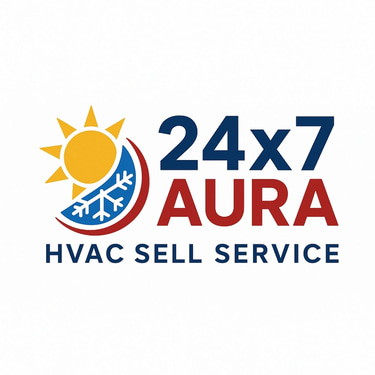 24x7 aura hvac sell service logo