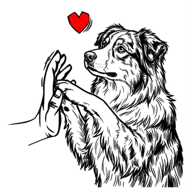 Australian shepherd puppies logo