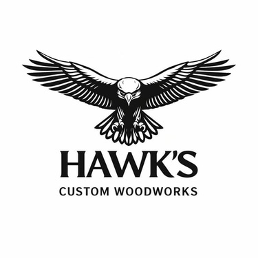 HAWK'S CUSTOM WOODWORKS logo